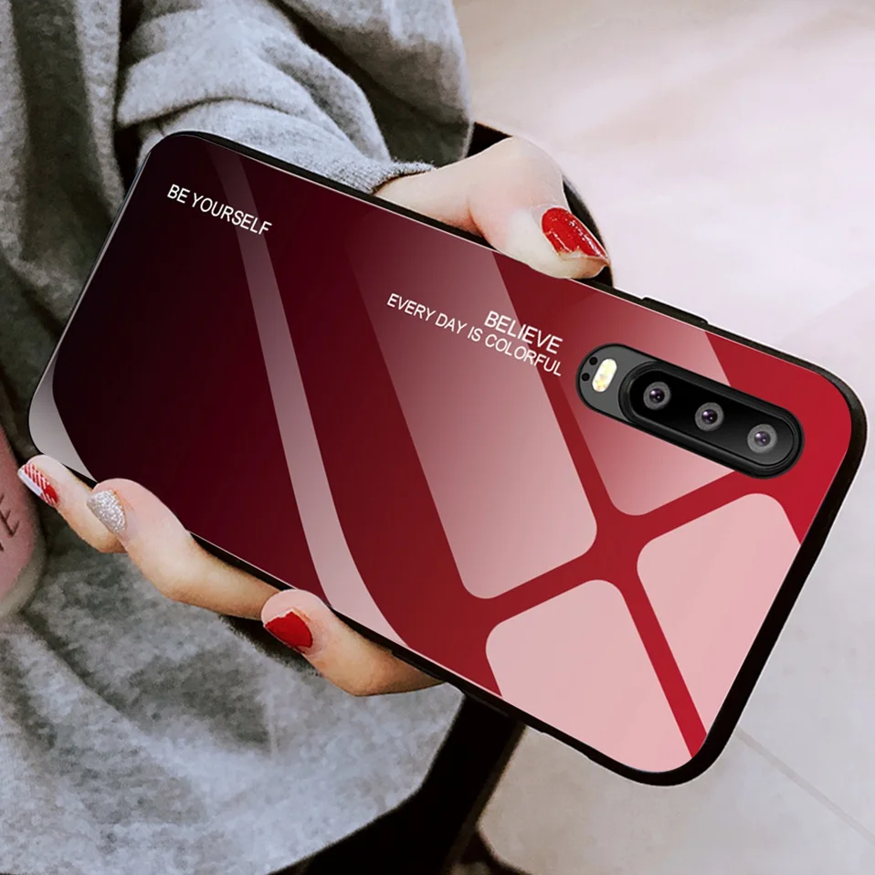 Case For Huawei P30 P20 Pro Lite Nova 3 3i Cover Luxury Glass Case For Huawei Honor 8X 10 10i 20 20i Mate 10 20 30 Pro Lite (25)