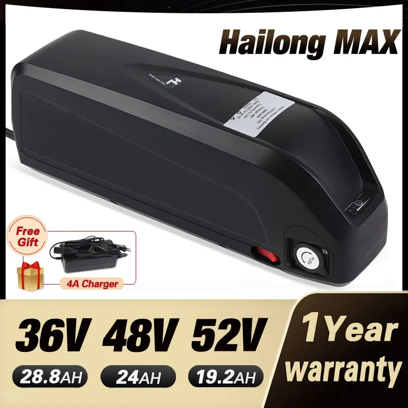 

Original 48V Battery 48V 20AH 52V ebike Battery 36V Hailong Max BMS 350W 500W 750W 1000W 1500W 21700 Cell BBS02 BBS03 BBSHD