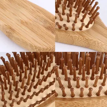 

High quality Comb bamboo Airbag massage health care comb carbonized solid wood bamboo cushion anti-static hair combs travel