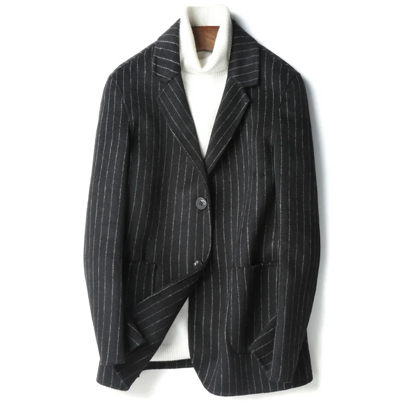 

Autumn Winter Wool Coat Men Short Slim Overcoat 2020 New Cashmere Jacket Plus Size Casaco Masculino D-19-00818-2 ZL396