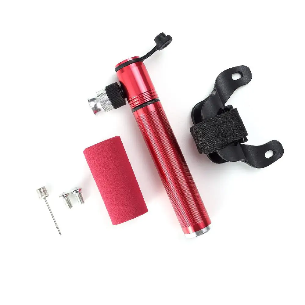 HiMISS 120 PSI мини портативный велосипедный воздушный насос, Воздушная игла+ кронштейн+ шнековый насос, инструмент для быстрого надувного