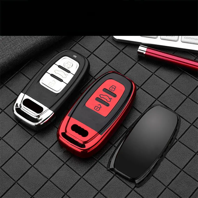 Pulsanti Silicone Ricambio Per Telecomando Audi - 3 Tasti Nero Per A1 A3 A4 A6 A8 TT Q5 Q7 - Foto 8