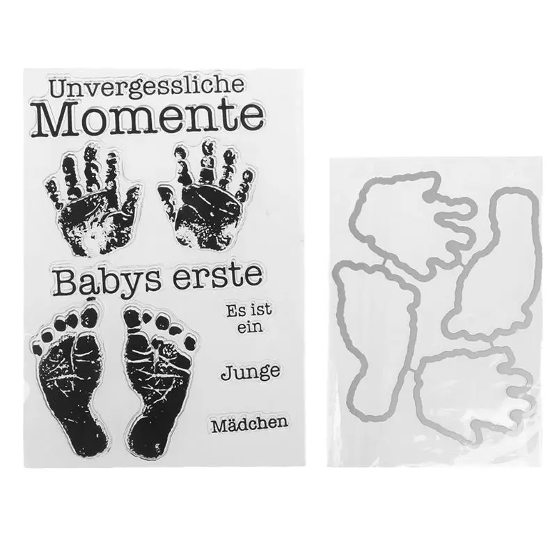 На руках и ногах DIY Трафаретный вырубной штамп трафарет для скрапбукинга