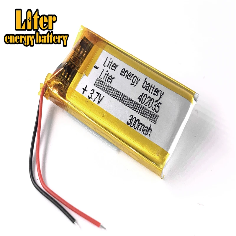 5pcs 3.7V 300mAH 402035 Polymer lithium ion / Li-ion battery for TOY POWER BANK GPS mp3 mp4 cell phone speaker | Электроника