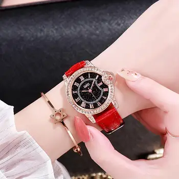 

Luxury Women Watches Leather Starry Sky Female Clock Quartz Wristwatch Fashion Ladies Wrist Watch Reloj Mujer Relogio Feminino