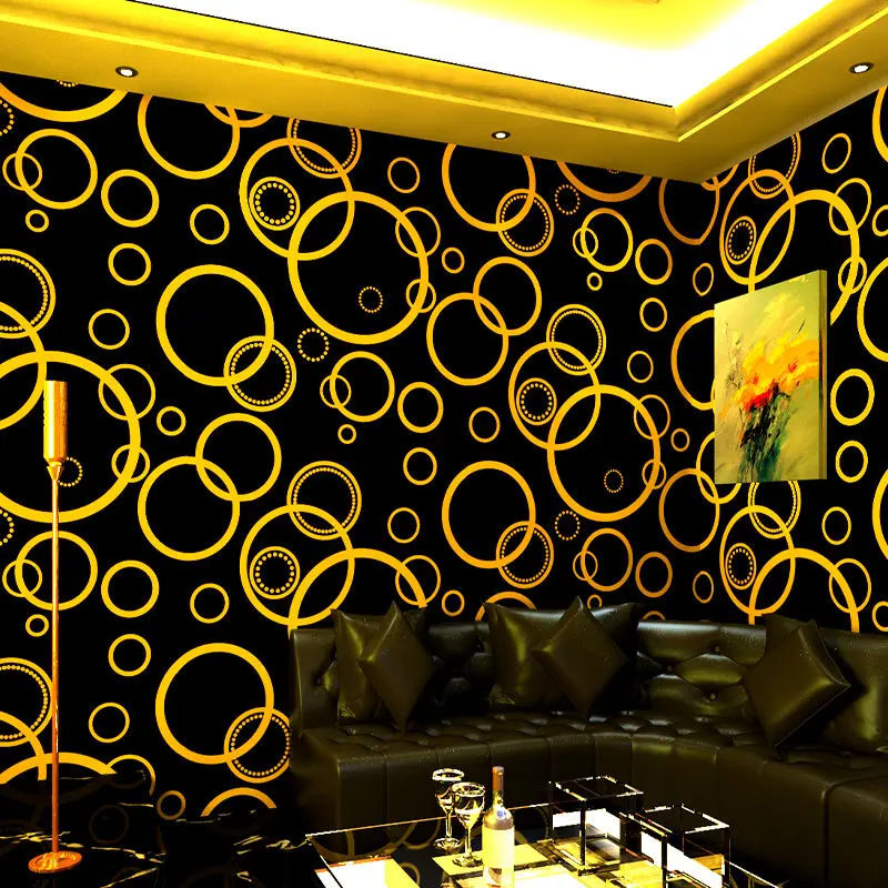 

KTV Wallpaper Wallpaper Flash Wall Cloth 3D Three-dimensional Reflective Luminous Strip Concave and Convex Geometric Pattern