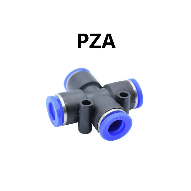 PZA 1 шт. T/Y/L/прямой тип пневматические нажимные фитинги для воздушного/водяного шланга и трубного разъема 4 до 12 мм PU/PV/PY/PE/PM/PZA/PK/ HVFF/PA - Color: PZA