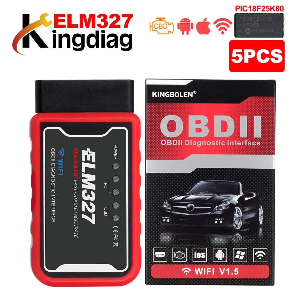 PIC18F25K80 Mini ELM327 Bluetooth 2 0 OBD2 v1.5/V2.1 OBD автоматический диагностический инструмент ELM 327