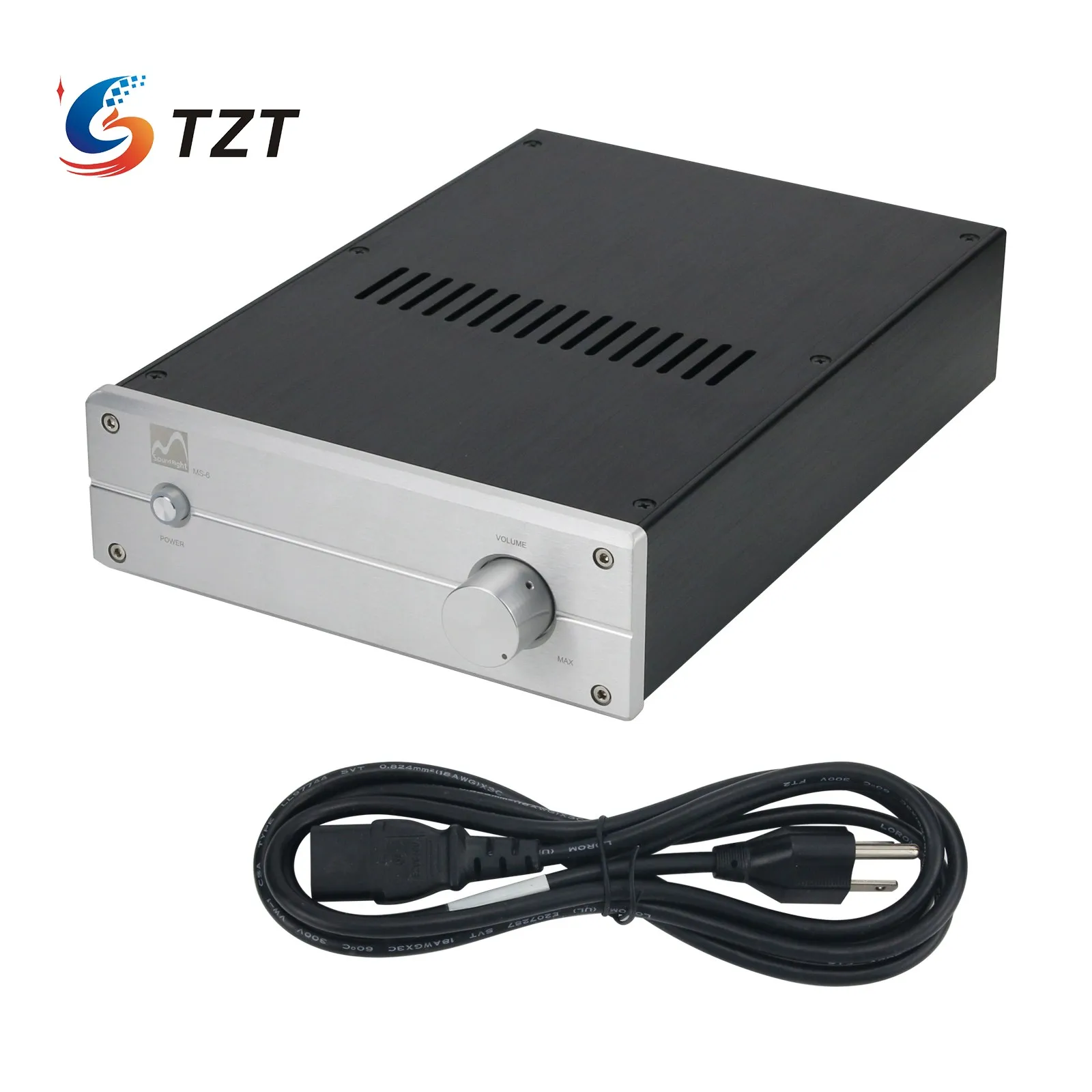 Усилитель мощности TZT MS-6 улучшенная версия Hi-Fi усилитель LM3886 100 Вт + встроенная