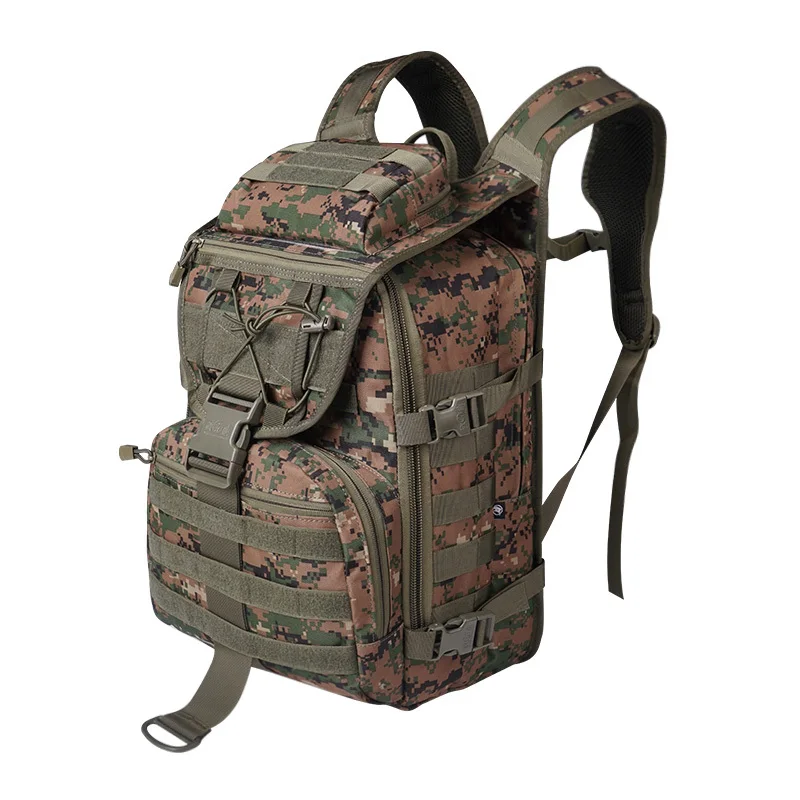 Jungle camouflage Походный тактический рюкзак 40л, водонепроницаемая нейлоновая сумка, армейский Камуфляжный ранец, охотничий рюкзак Mochila Militar, рюкзак 600D, Оксфорд, унисекс - Цвет: Jungle camouflage