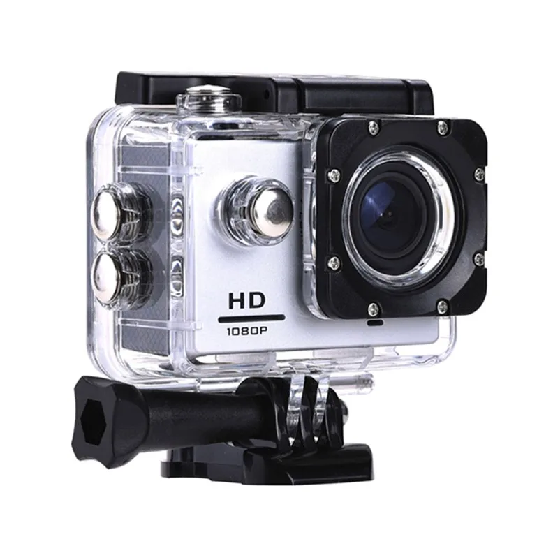 Go Pro Экшн-камера 1080P Ultra HD спортивная экшн-видеокамера s 140D Подводная Водонепроницаемая камера Автомобильная камера мини-камера - Цвет: Gray Action Camera