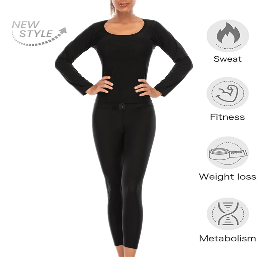 Women Long Sleeve Neoprene Sweat Sauna Vest Body Shapers Vest Waist Trainer Shapewear Waist Shaper Corset For Women honeylove shapewear