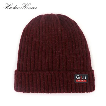 

Quick-sell Beautiful New Woolen Cap In Autumn And Winter, Labeled With Letters, Hat Knitted Cap, Flanged Thermal Overhead Cap