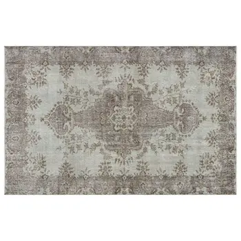 

Handmade Gray Vintage Overdyed Turkish Area Rug 173x268 Cm-5'8''X8'10''