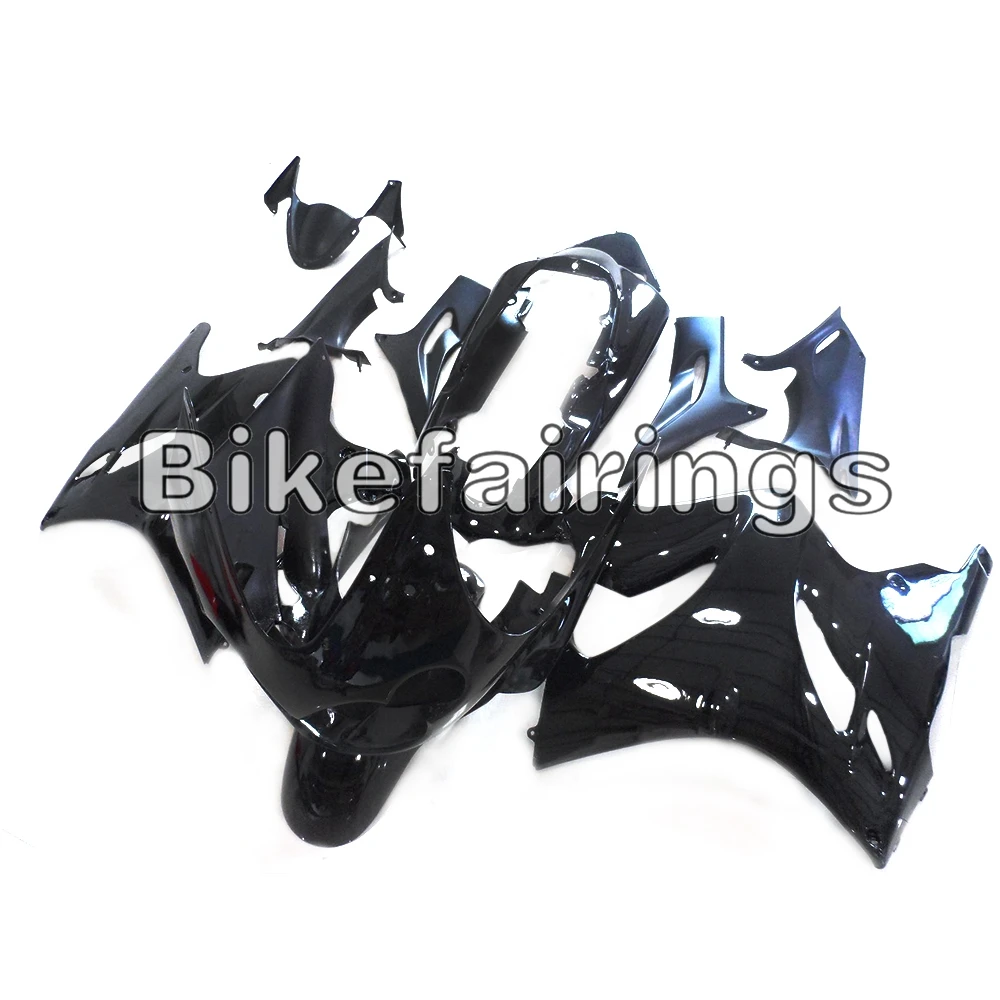 

Complete Cowlings For Kawasaki Shell Hull Fairings Cover ZZR1200 ZX-12R 2002 2003 2004 2005 02 03 04 05 All Gloss Black Bodywork