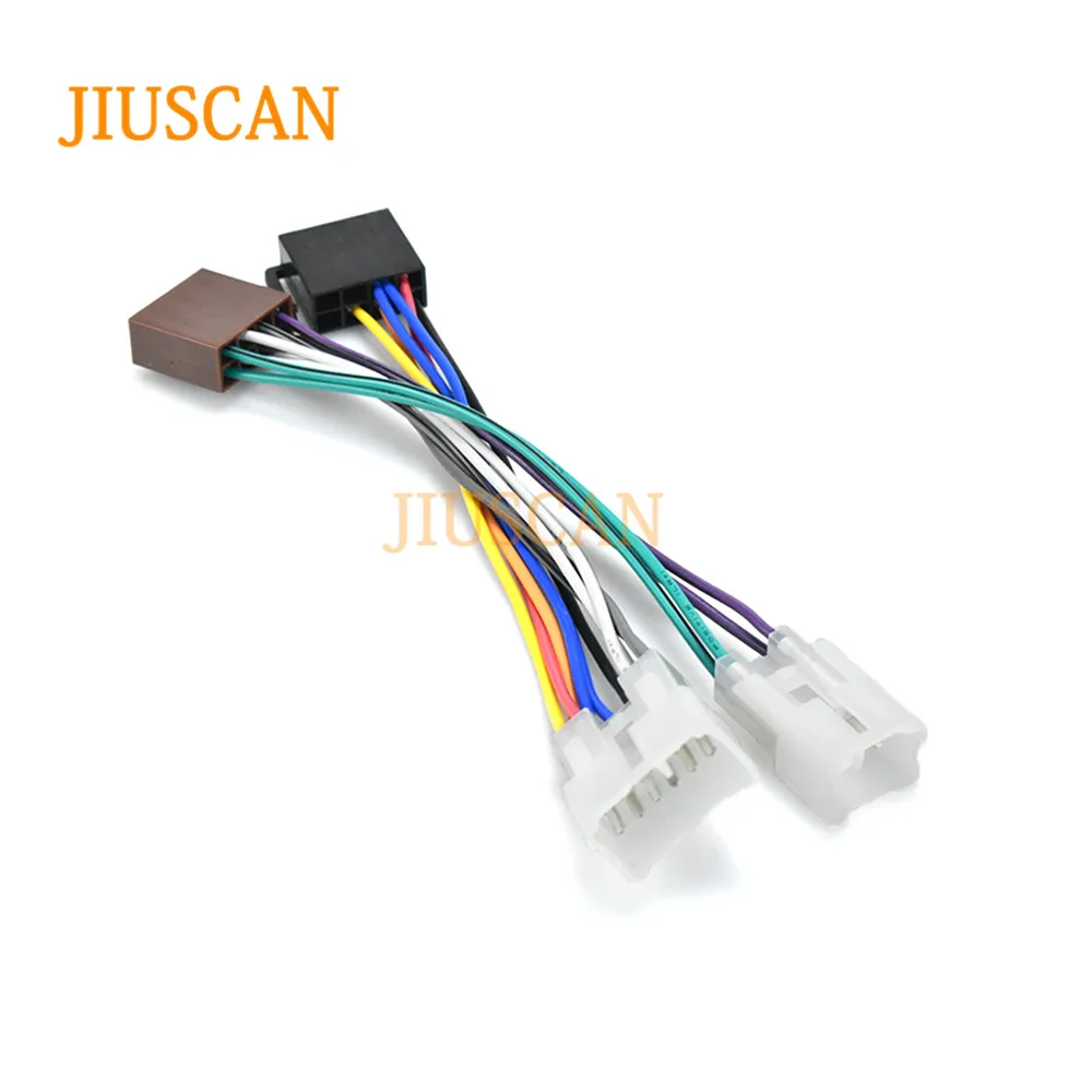 JIUSCAN 12-022 ISO автомобильный Радио адаптер кабель для питания и колонки для TOYOTA для LEXUS для DAIHATSU