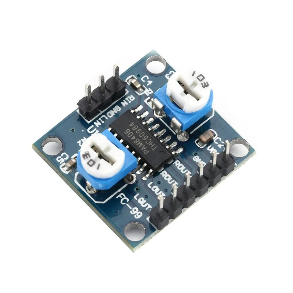 

Double channel stereo Digital Power Amplifier Board Stereo Audio Power amplifiers Board 5Wx2 Volume potentiometer without noise