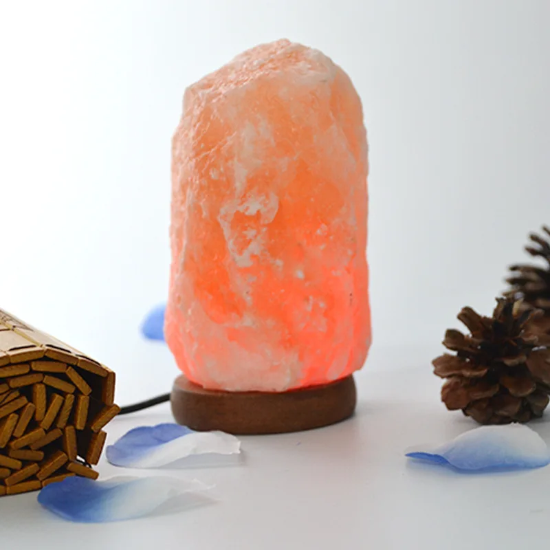 Рождественские огни соляная ионизирующая лампа USB семицветная креативная Ночная лампа обесцвечиваемая каменная настольная лампа