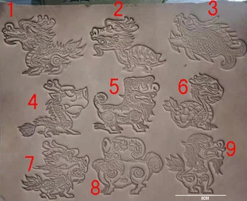 

Leather special - Nine different poses of dragon mold Hand-work unique design leather working tools carving punches stamp craft