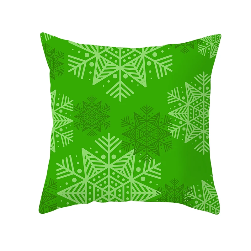 Fuwatacchi Рождественский Стильный чехол для подушки зеленая наволочка полиэстер домашний диван декоративные подушки для стульев елочные украшения - Цвет: PC12060