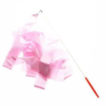 

4M Colorful Gym Ribbons Dance Ribbon Rhythmic Gymnastic Art Ballet Streamer Twirling Pole Stick For Gym Training Professional
