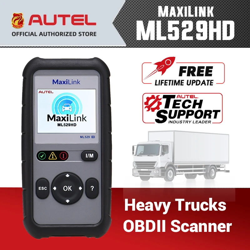 Автомобильный диагностический инструмент Autel MaxiLink ML529HD полностью EOBD OBD2 сканер