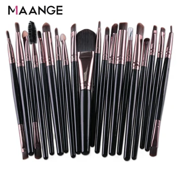 

MAANGE 6/15/20Pcs Makeup Brushes Kits Eye Shadow Foundation Powder Eyebrow Eyelash Lip Brush Cosmetic Make Up Eye Brush Tool Set