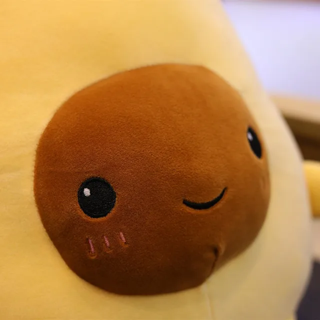 30-60CM Cute Avocado Stuffed Plush Toy Soft Baby Doll Cartoon Fruit Pillow Sofa Cushion kids Girls Christmas birthday Gifts 6