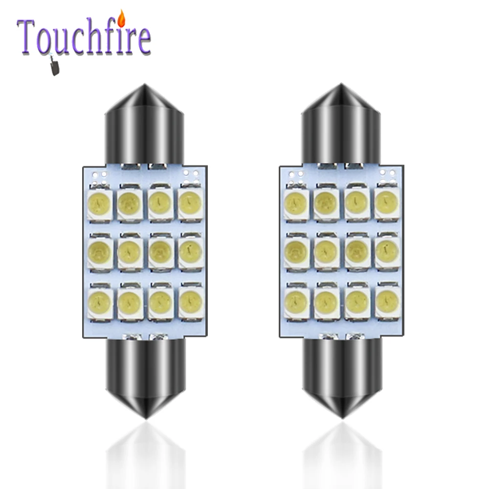 100pcs Festoon 31/36/39/ 41mm car LED Bulb C5W C10W Auto License Plate Light Reading Light Interior Lamp White DC12V Wholesale