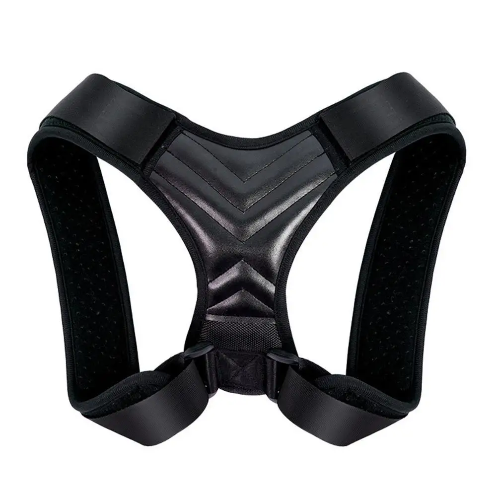 Back Brace Support Belt Adjustable Back Posture Corrector Clavicle Spine Back Shoulder Lumbar Posture Correction 3 size - Цвет: Black