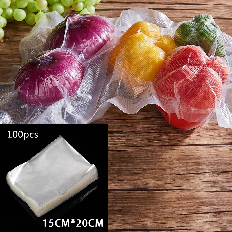 100 упаковка 15 см* 20 см вакуумный упаковщик для пищевых продуктов упаковка для пищевых продуктов чай лекарственные средства свежие