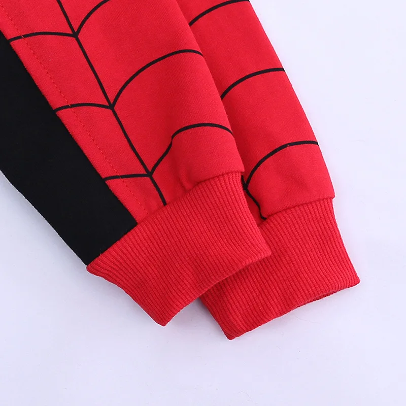 kids clothing sets cartoon spider-man infant 1 to 4 year old clothes suit baby boys hoodies 3 pieces overcoat+ trousers