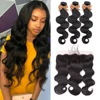 Sapphire Brazilian Hair Weave Bundles Body Wave Bundles With Frontal Human Hair 3 Bundles With Closure Frontal Hair Extension 1
