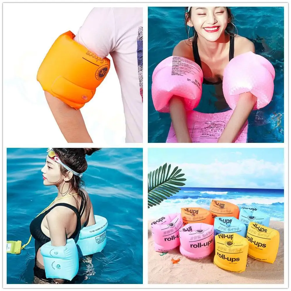 

40pairs Swimming Arm Band Ring Inflatable Floating Sleeves Adult Children Kids Safety Swimming Rings Tube Ring Arm Float