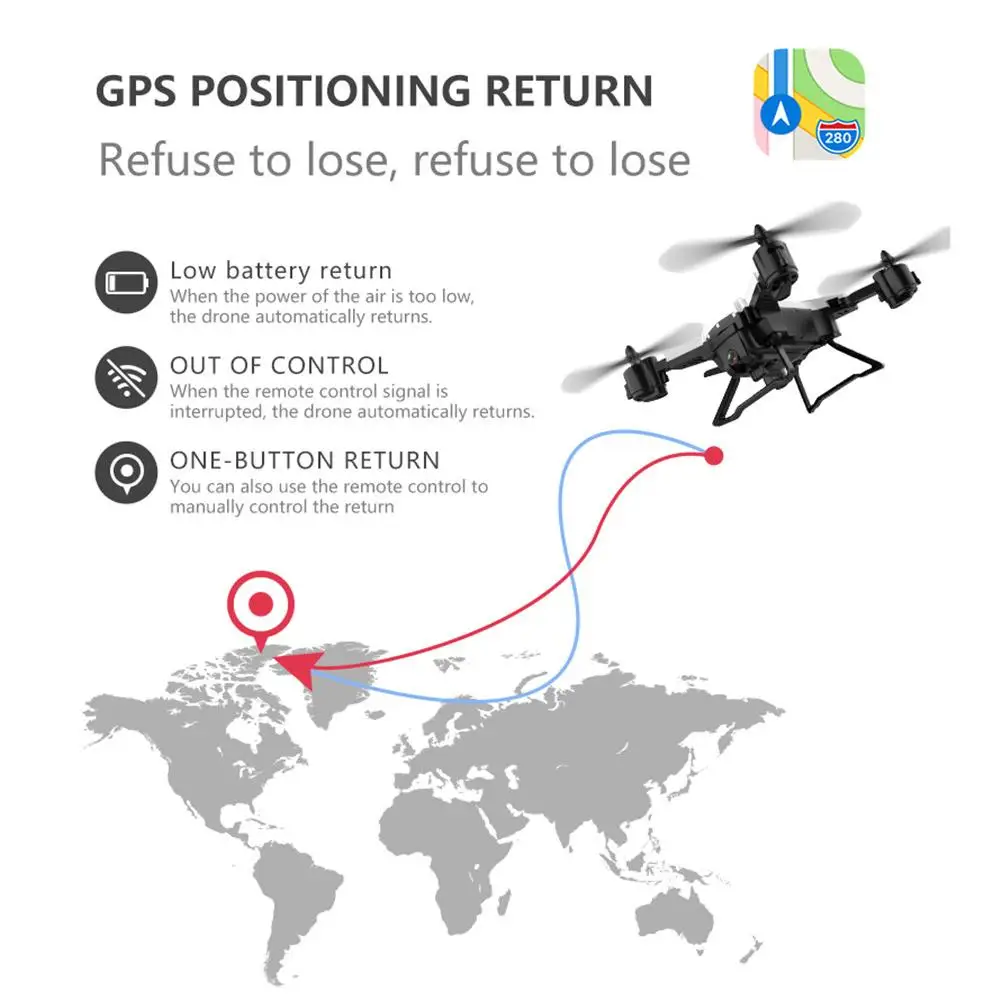 Радиоуправляемый Дрон 8811 gps 5G Квадрокоптер с широкоугольным gps 4K камерой Дрон жеста складной оптический поток Дрон вертолет