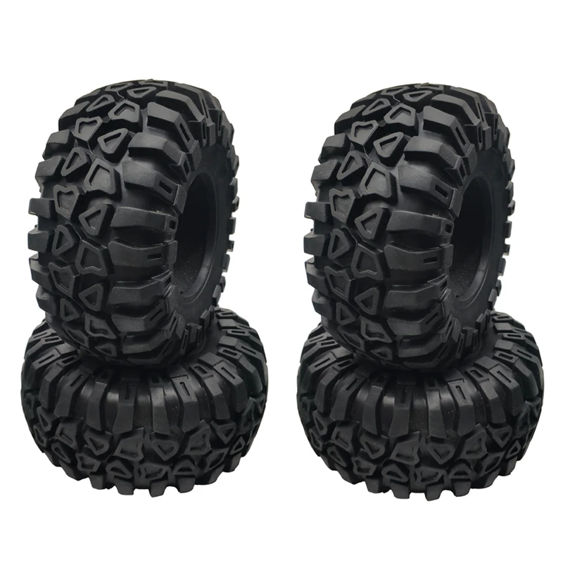 4PCS 2.2 Inch Rubber Tyre Wheel Tires 128X60MM For 1/10 RC Crawler Traxxas TRX4 Axial SCX10 90046 Wraith | Игрушки и хобби