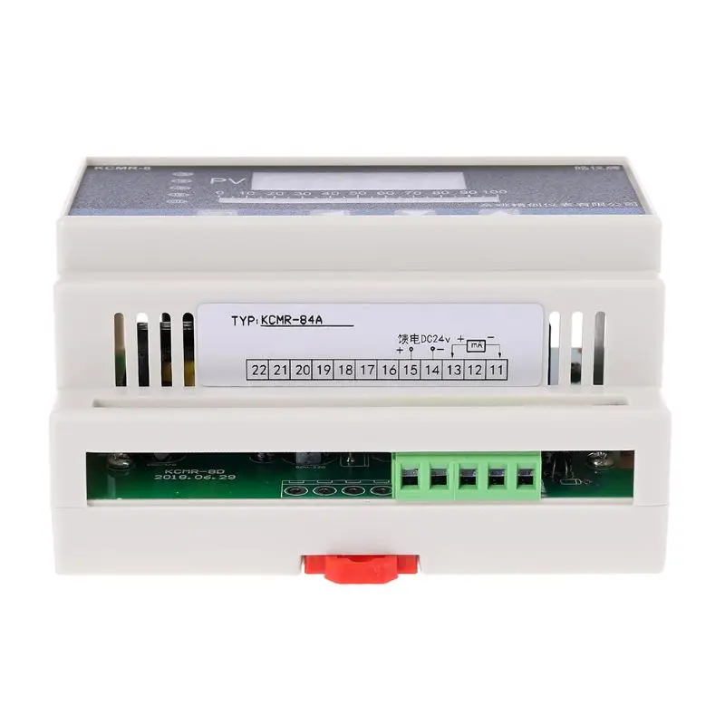 4-20mA DC input din type water liquid level pressure controller with 4 ways relay and DC24V voltage output liquid level meter