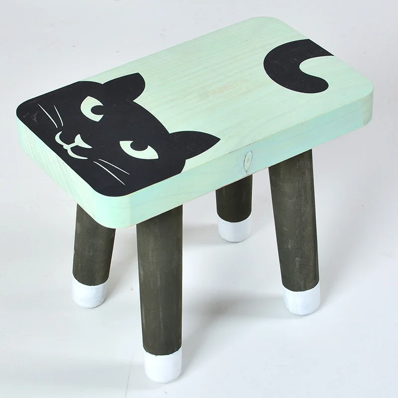 Деревянный стул для малышей Скандинавское детское сиденье деревянный мультфильм стул для сидения детский стул красочный Детская комната Декор дропшиппинг