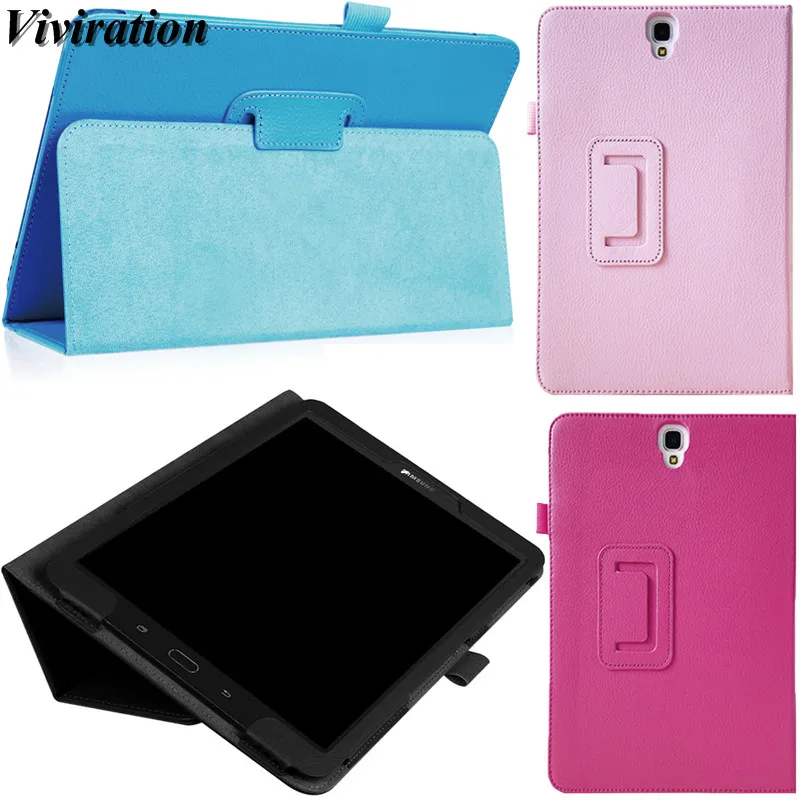Luxury Folding Stand Cover High Quality Tempered Glass Screen Protector For Samsung Galaxy Tab S3 9.7 SM-T820/T825 PC Case Cover