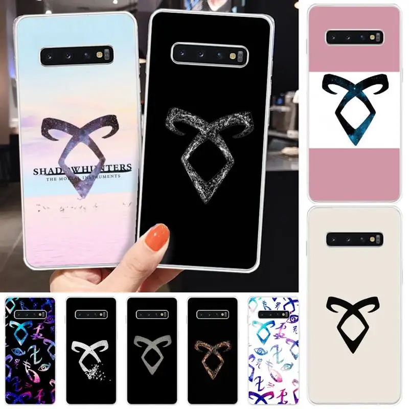 

shadowhunters Phone Case transparent for Samsung S10 plus S10 E(lite) S6 S7 edge S8 S9 Plus Brand