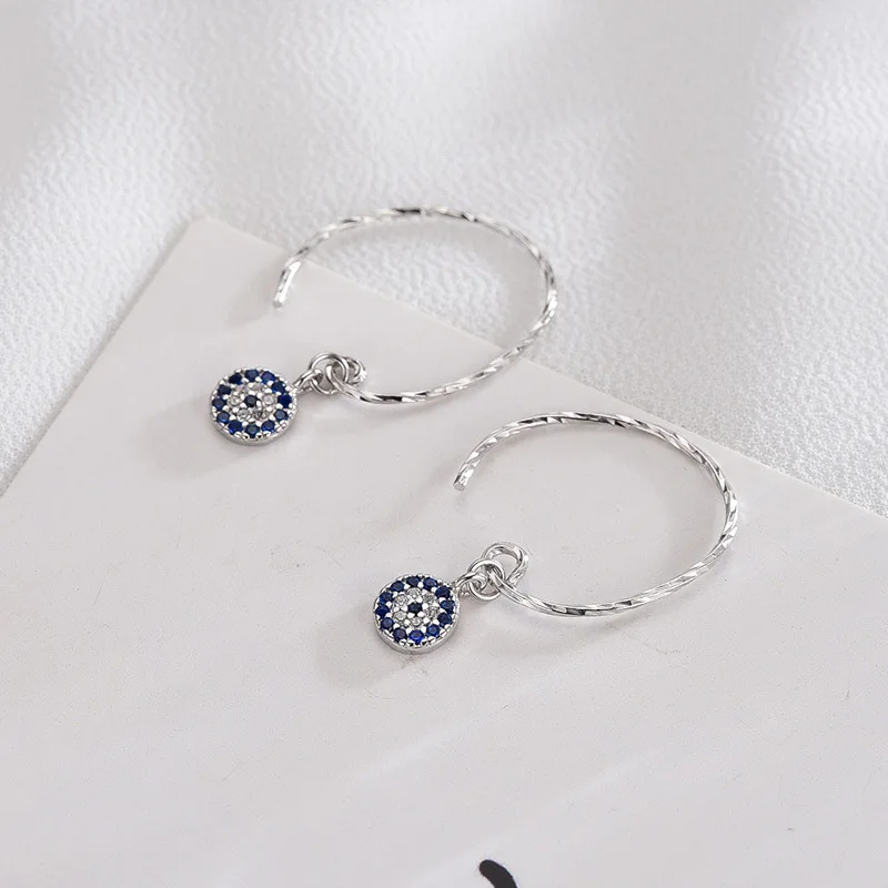 Серьги из стерлингового серебра S925 новые женские серьги модные простые