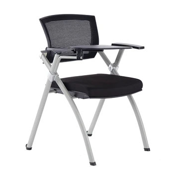 

Training Chair with Writing Board Conference Chair Student Folding One Table and Chairs Teaching Writing Office Plastic Steel