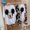 Mickey Avatar Home Service Female Summer Disney Short Sleeve Trousers Pajamas Female Cartoon Mickey Print Pajamas 1