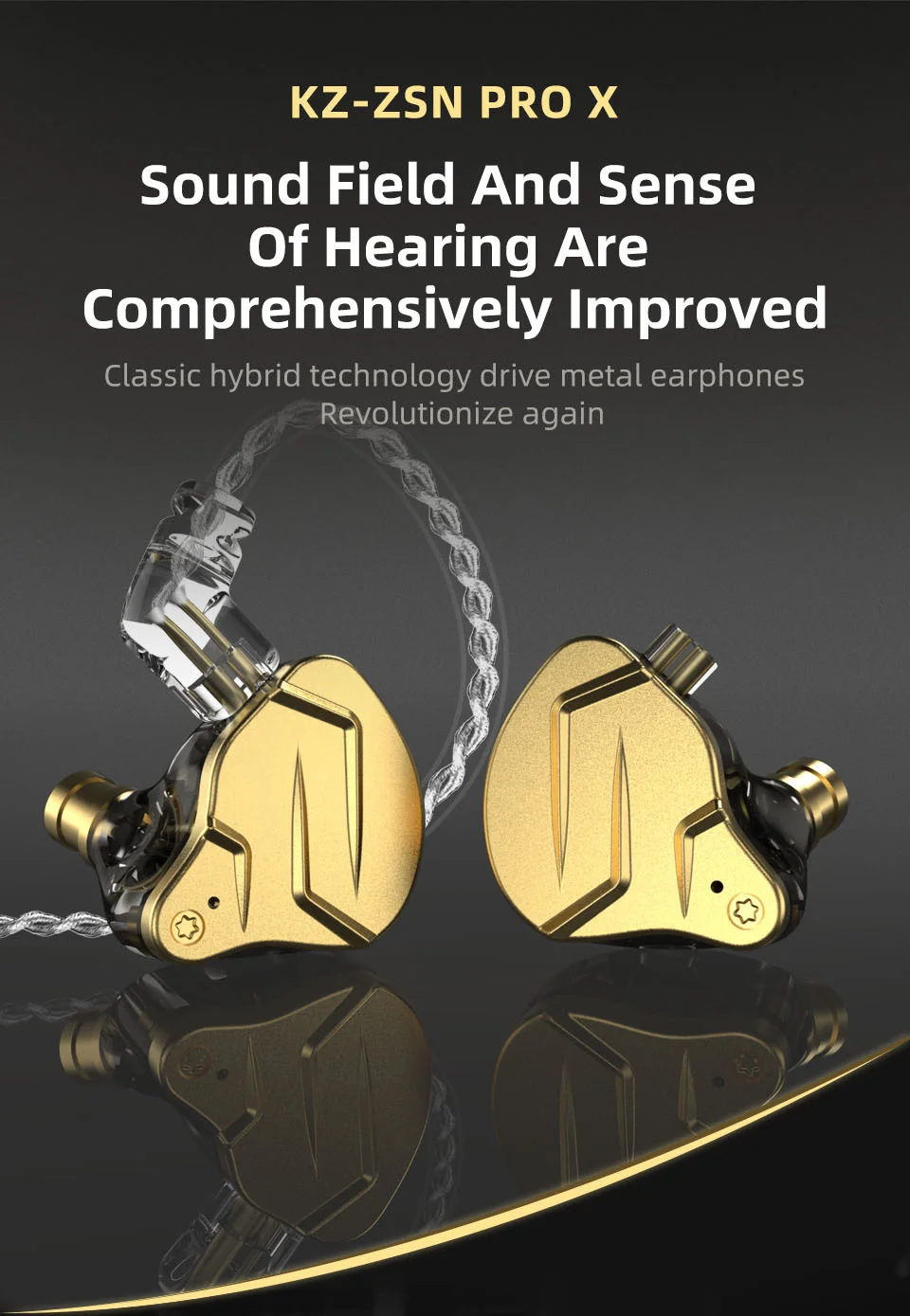 2019 KZ ZSN Pro X/ZSN 1BA + 1DD гибридные Внутриканальные наушники HIFI DJ спортивные вкладыши
