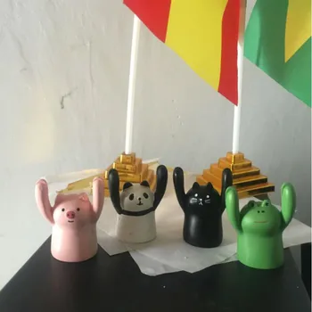 

1PC Cute Cartoon Pig Panda Cat Frog Shape Photo Stand Memo Clip Card Holder Message Note Holder School Office Desk Decorations