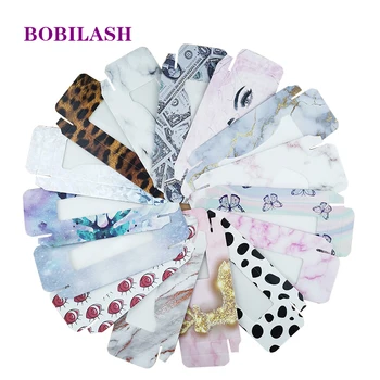 

10/20/30/50/80/100PCS Eyelash Packaging Box Empty Wholesale Lashes Package Custom Made Logo Eyelash Case For 8~25mm Lashes