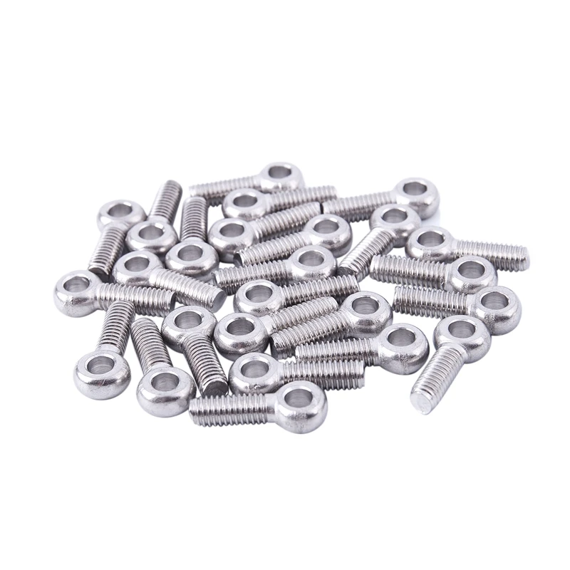 

M6 x 20mm Stainless Steel Machine Shoulder Lifting Eyebolt 25 Pcs