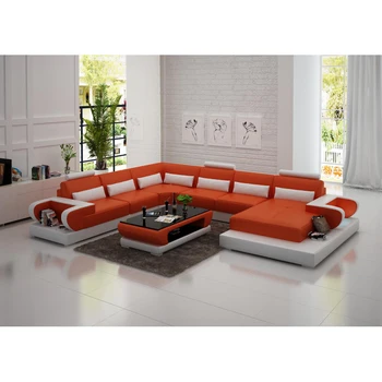 

Easyliving 2019 NEW Genuine Leather sofa sectional home living room furniture simple modern style