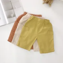 Детские шорты г., Новая Стильная летняя одежда Детские шорты корейский стиль, западный стиль, для мужчин и женщин, летняя повседневная одежда для маленьких детей