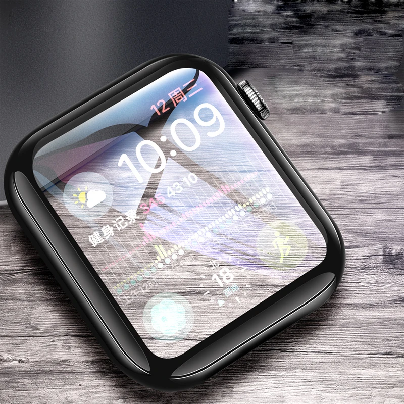 3D закаленное стекло с закругленными краями для Apple Watch 40 мм 44 мм 38 мм 42 мм для iWatch 1 2 3 4 полное покрытие Защитная пленка для экрана 9H HD